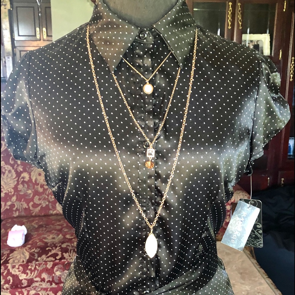 Polka dot silly blouse - NEW